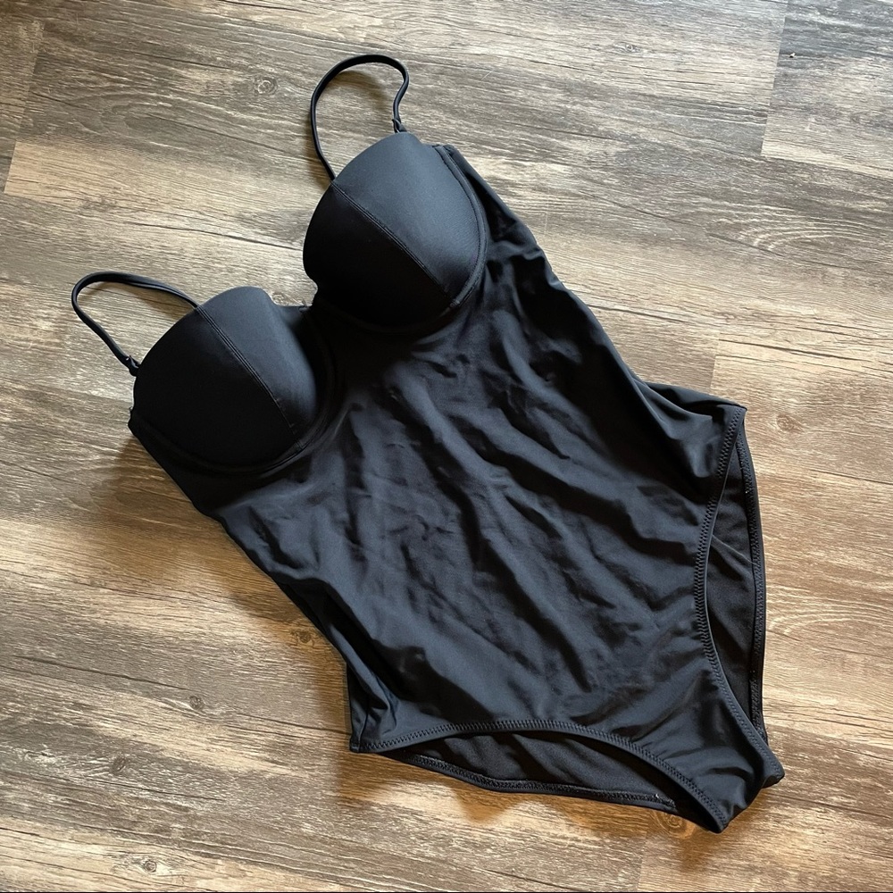 Old Navy Control black one piece swimsuit